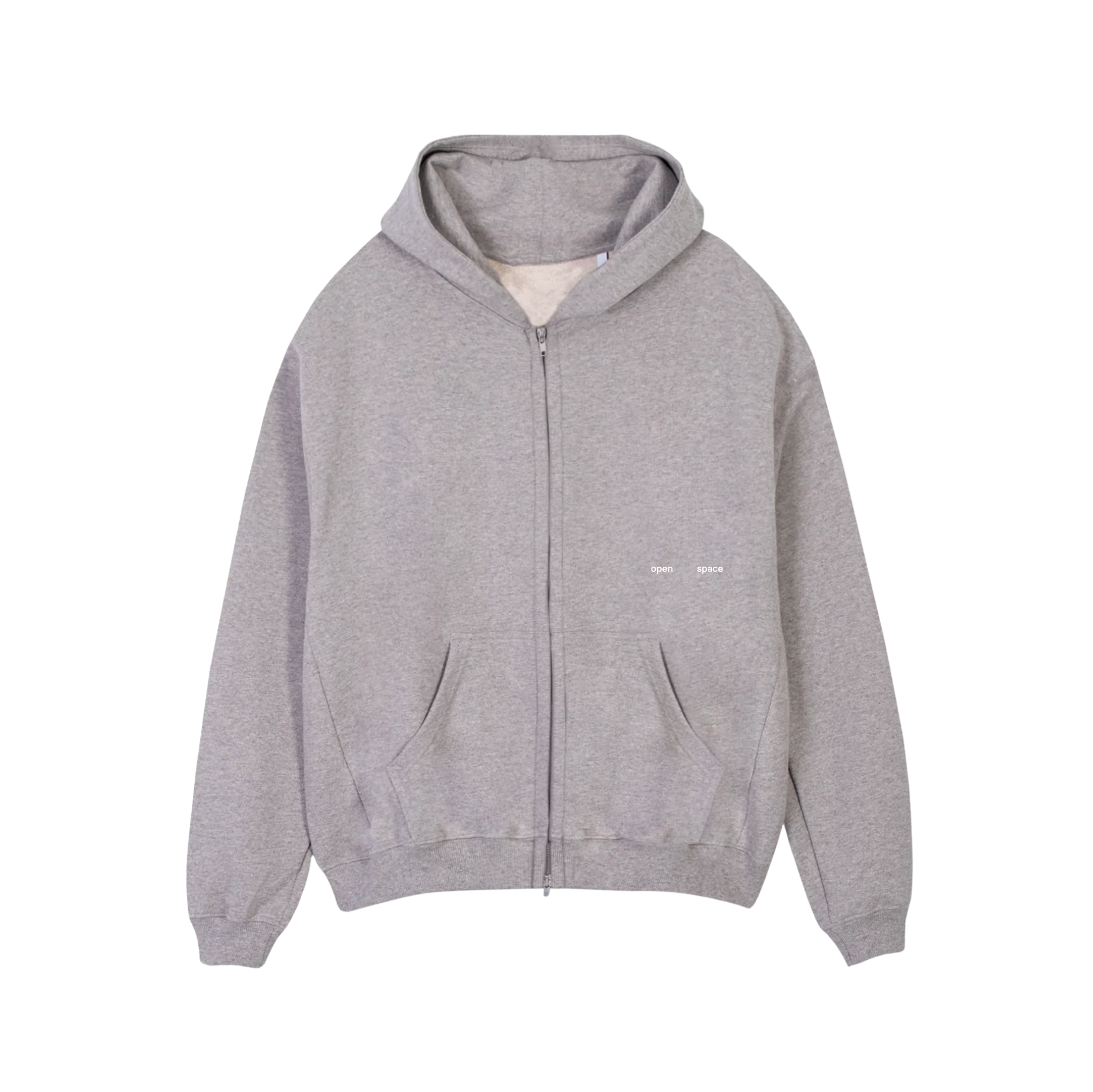basic zip hoodie
